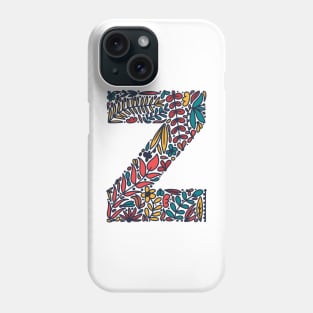 Tropical Letter Z Phone Case