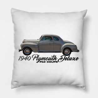 1940 Plymouth Deluxe P10 Coupe Pillow