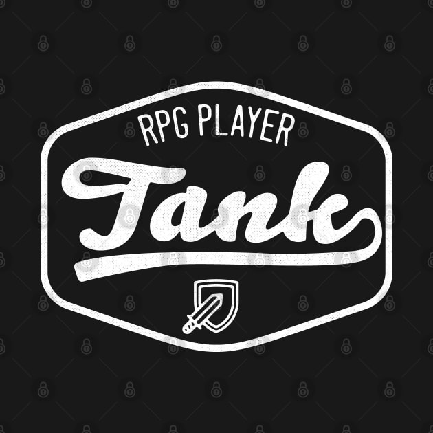 RPG Player Tank. MMORPG gamer role tank. Shield by W.Pyzel