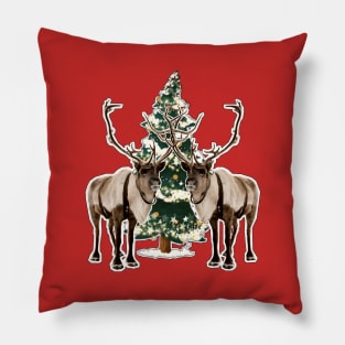 Christmas reindeers Pillow