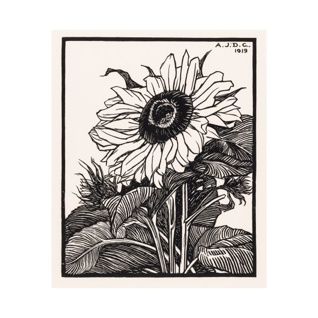 Sunflower (1919) by Julie de Graag (1877-1924) by dailycreativo