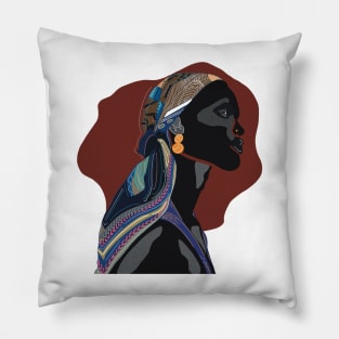 African woman art Pillow