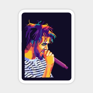 jcole wpap pop art Magnet