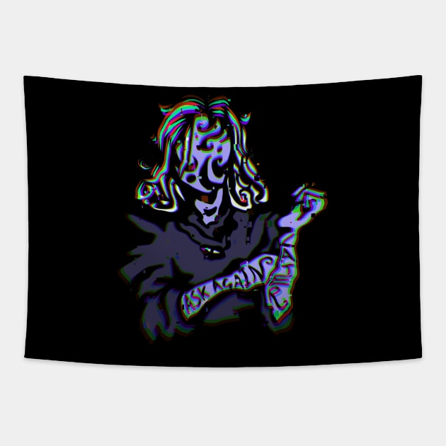 Ask Again Later. Glitchcore Cloud Purple Tapestry by TheDoodlemancer