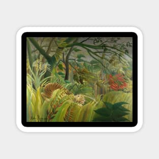 Henri Rousseau Tiger in a Tropical Storm (Surprised!) Magnet