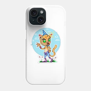 cat in party Phone Case