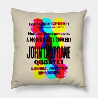 John Coltrane concert graphic Pillow