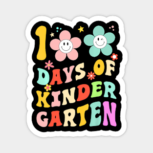 100 Days Of Kindergarten groovy 100th Day School Teacher Magnet