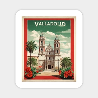 Valladolid Yucatan Mexico Vintage Poster Tourism Magnet