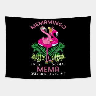 Memamingo Mema Flamingo Love Grandma Grandmother Grandmommy Tapestry