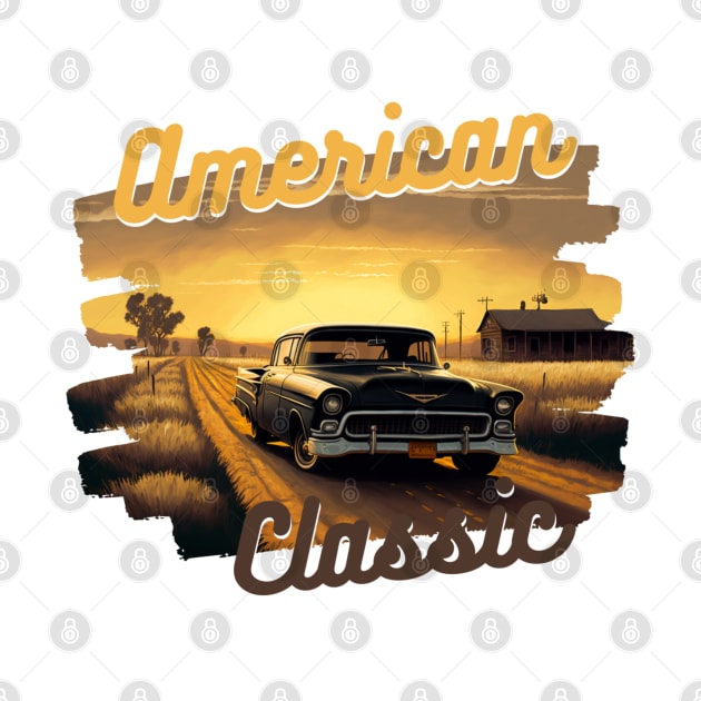 American Classic Car Inspired by The Chevy El Camino by TheArtfulAllie