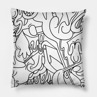 Random Doodles Pillow