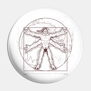 Vitruvian Kombat Pin