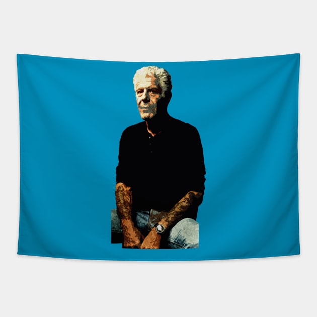 anthony bourdain Tapestry by makram