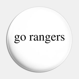 go rangers Pin