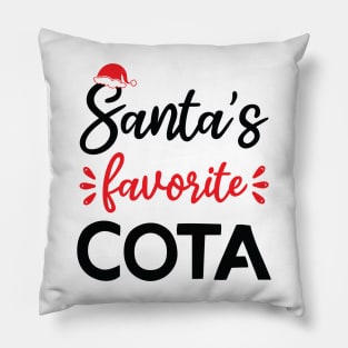 santa's favorite cota Pillow