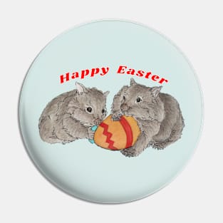 Wombat Easter Pin