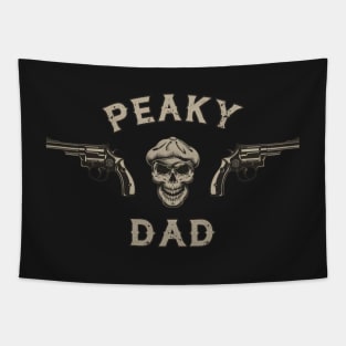 NewsBoy Dad Skull Guns mk3 Tapestry