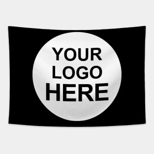 Small Chest Your Logo Here Funny Minimalist Joke Tshirt Tapestry