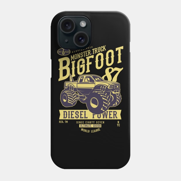 Amazing Monster Truck T-Shirt Phone Case by HealthPedia