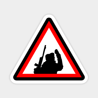 Sniper At Work Sign Magnet