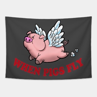When Pigs Fly! Tapestry