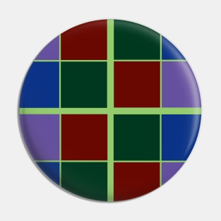Four Color Squares Pin