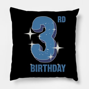 3rd Birthday for boys Pillow