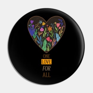 One love for all black history month design Pin