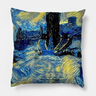 High Hrothgar Skyrim Starry Night Pillow