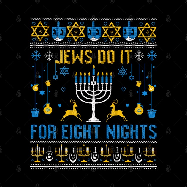 Hanukkah Gift Menorah Funny Ugly Christmas Sweater by rhazi mode plagget