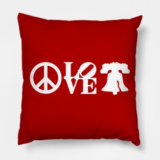 Peace Love Liberty Bell Philly Love Philadelphia PA Special Pillow