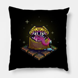 Dungeon Mimic 8 Bit Retro Pixel Art Pillow