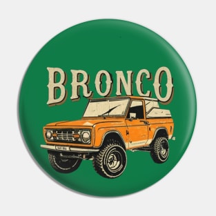 Retro 1987-1991 Ford Bronco w/Tires Pin