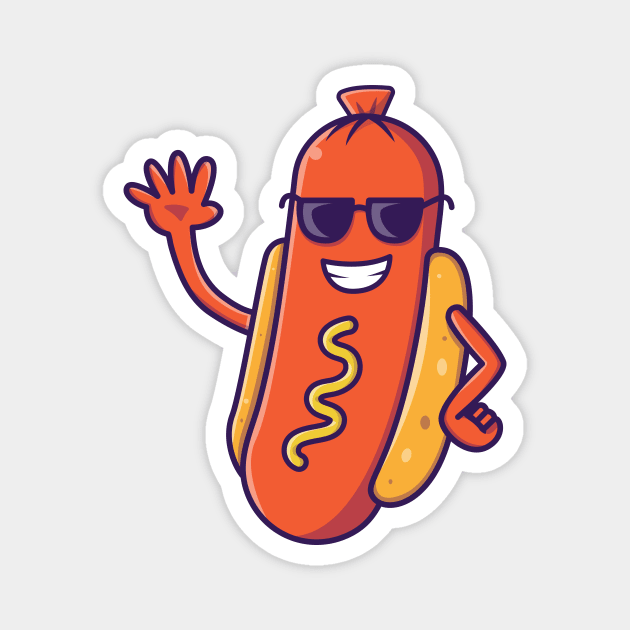 Cool Hotdog Magnet by Catalyst Labs