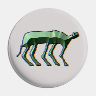 green glitch monster Pin