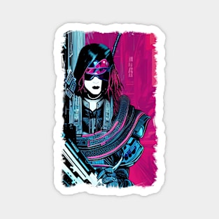 Magenta warrior Magnet