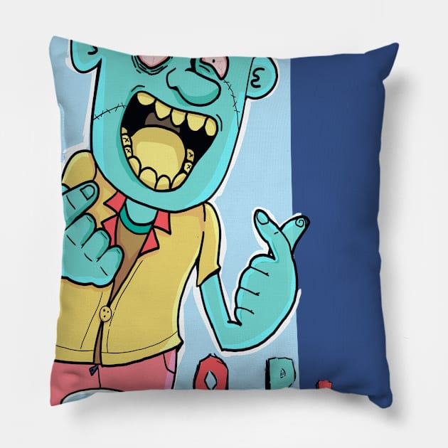 Oppa Zombie Pillow by Jinrodrigues001