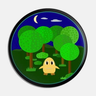 Little Monster Lost in Woods Pin