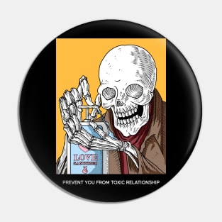 Skull prevent you from toxic relationship Pin