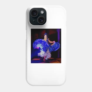 Flamenco in Blue Phone Case