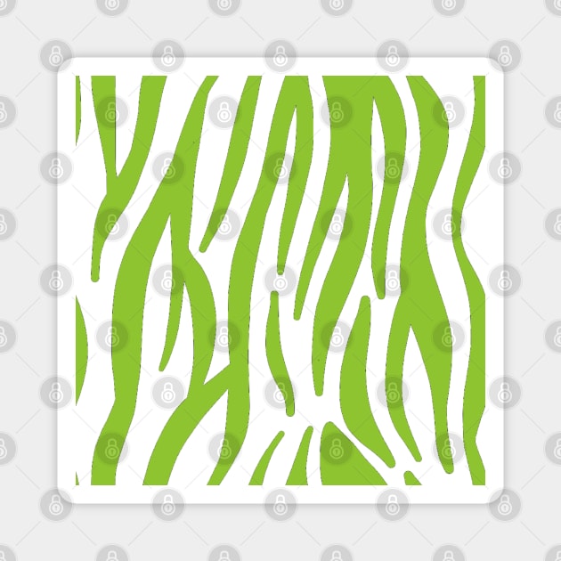 Green Zebra Magnet by ValinaMoonCreations