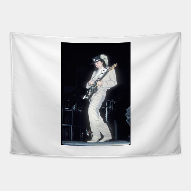 Stevie Ray Vaughan Photograph Tapestry by Concert Photos