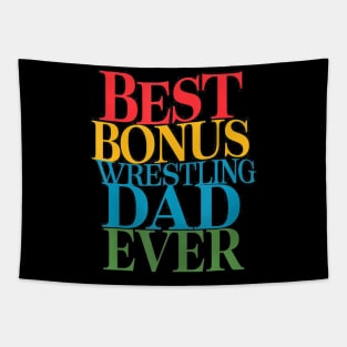 Best Bonus Wrestling Dad Ever Father's Day Tapestry