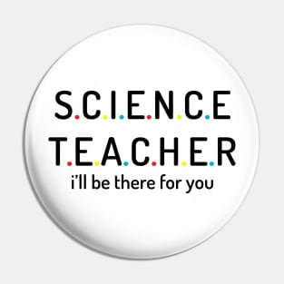 science teacher T-shirt Pin