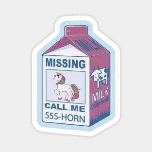 Missing unicorn Magnet