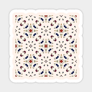 Floral Abstract Pattern Magnet