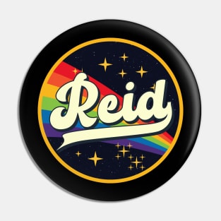 Reid // Rainbow In Space Vintage Style Pin