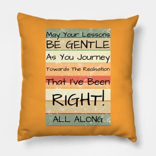 May Your Lessons Be Gentle Pillow