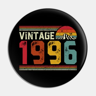 Vintage 1996 Birthday Gift Retro Style Pin